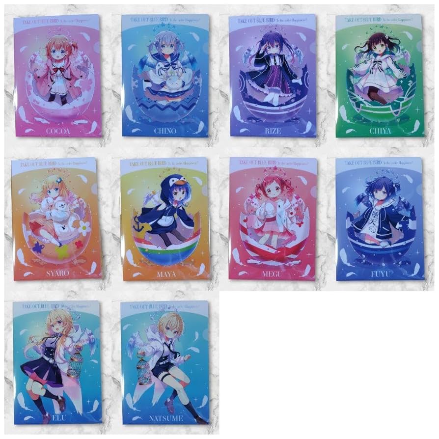 ごちうさ　TAKE OUT BLUE BIRD　クリアファイル　コンプセット Amazon | ごちうさ TAKE OUT BLUE BIRD クリアファイル コンプ